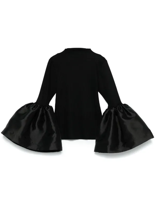 BLACK TURTLENECK PUFF SLEEVE TOP – MARQUES ' ALMEIDA