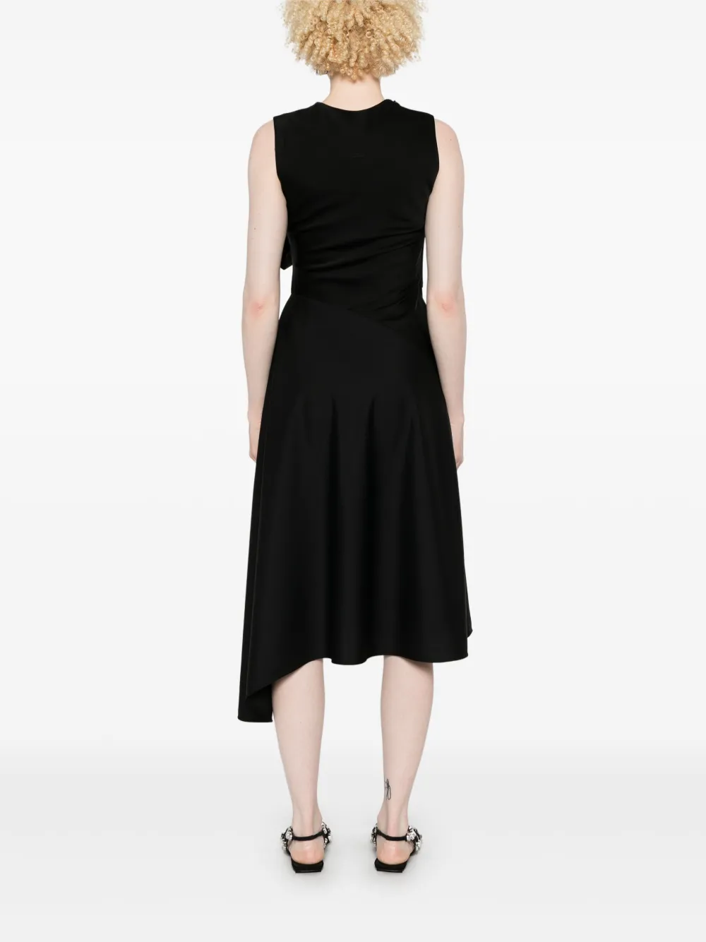 Givenchy Asymmetrische midi-jurk Zwart