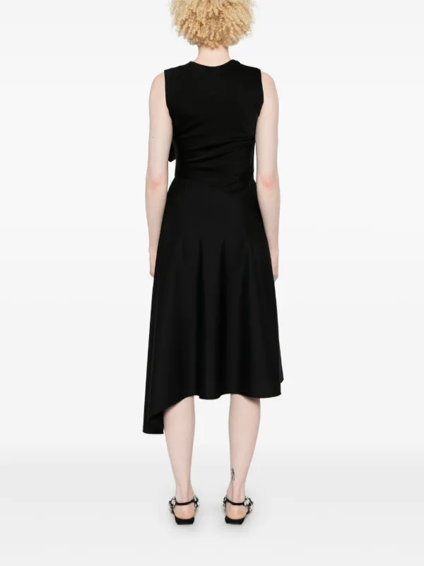 GIVENCHY アシンメトリードレープドレス Givenchy アシンメトリー ドレス | ブラック | FARFETCH JP