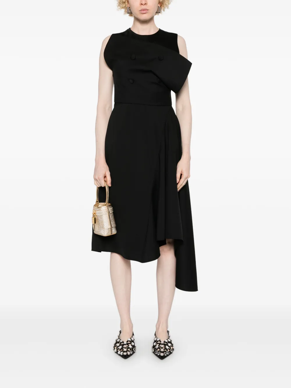 Givenchy robe mi-longue à design asymétrique | Robes de jour | Image 2