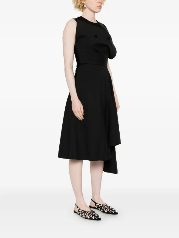 ワンピース GIVENCHY Woman Dress Black BW22AZ20H1 001 Givenchy Asymmetric Midi Dress | Black | FARFETCH