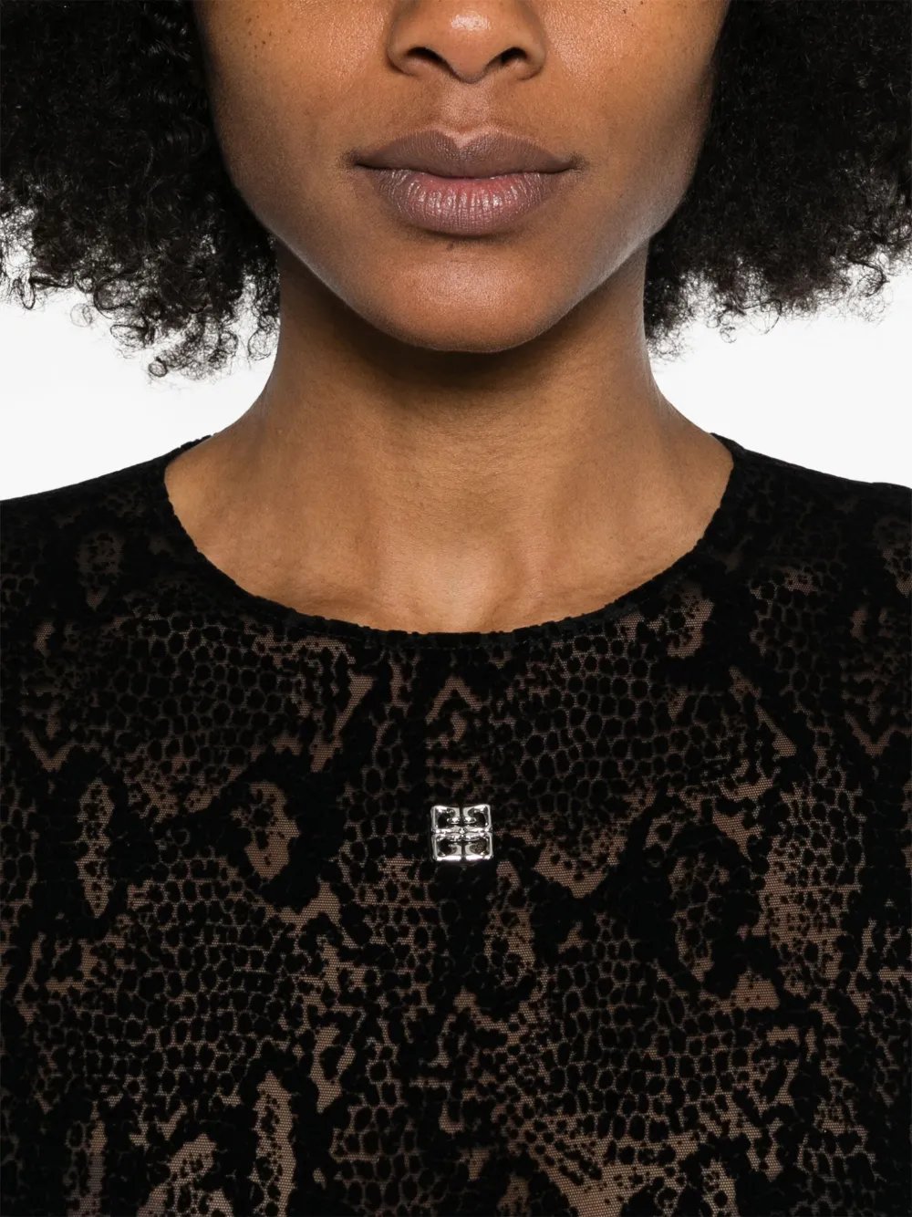 Shop Givenchy 4g-plaque Bodysuit In Black