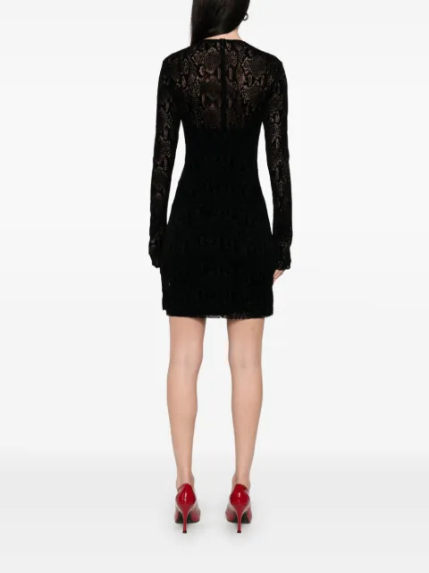 Givenchy flocked mini dress BW22AZ20H1001 - 3