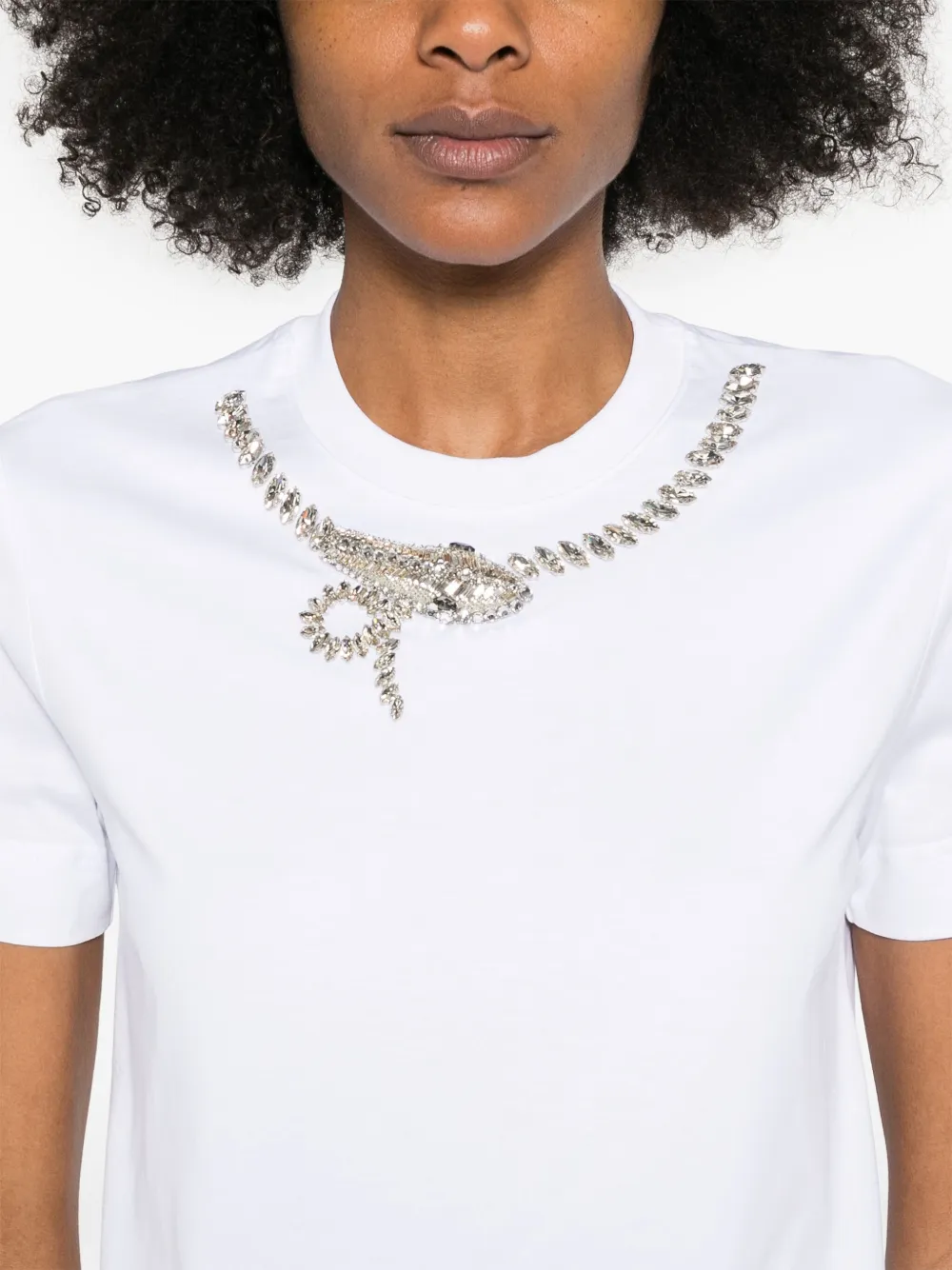 Givenchy T-shirt met kristallen detail Wit