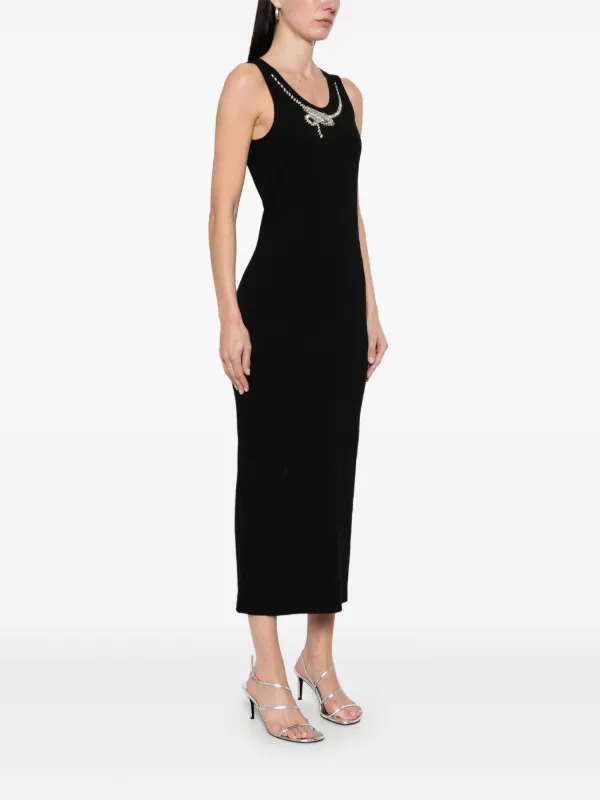 Givenchy snake-crystal Midi Dress | Black | FARFETCH