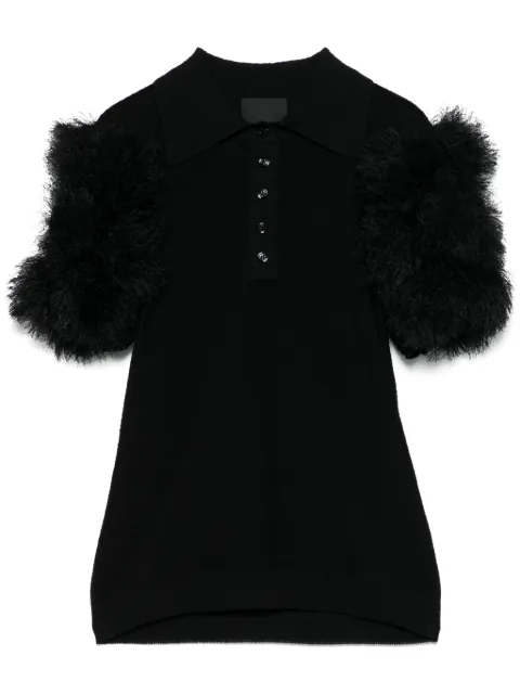 Givenchy pompom-detail polo top