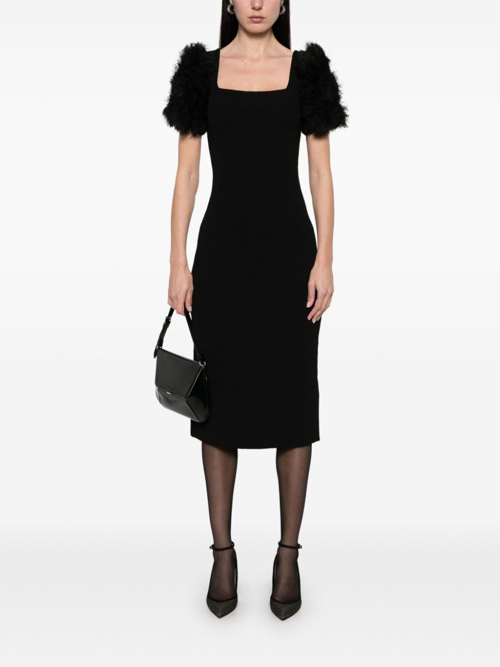 Givenchy Midi-jurk met pompon - Zwart