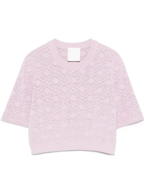 Givenchy logo-knit crop top