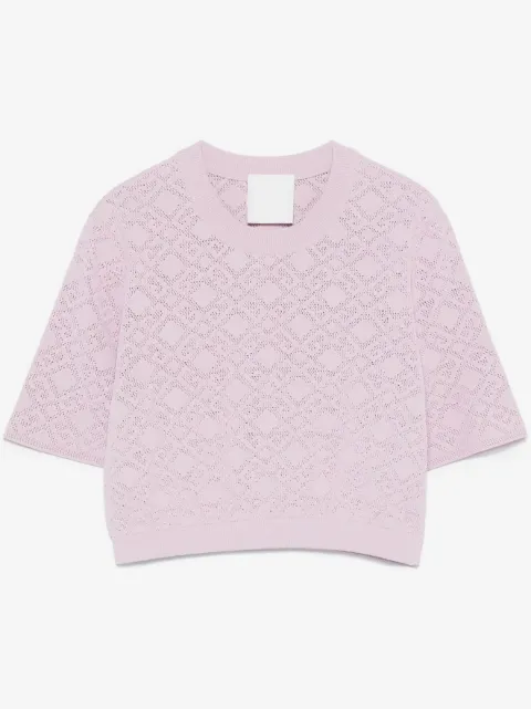 Givenchy logo-knit crop top