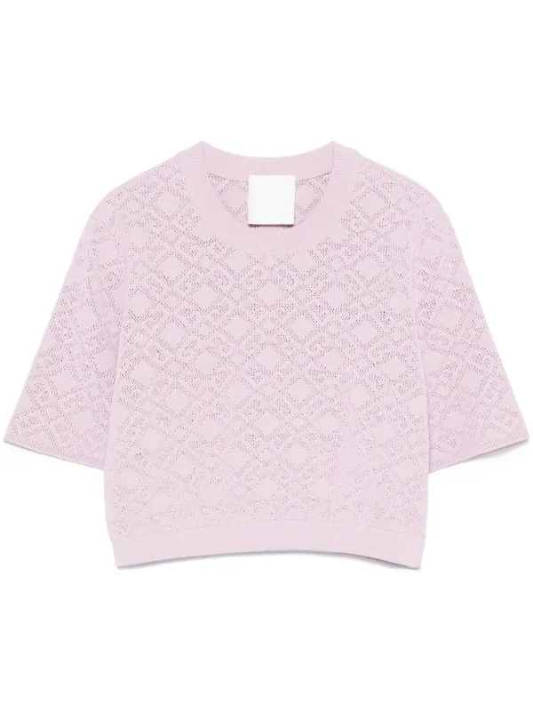 トップス Givenchy BM90H84Y9F VISCOS Knit Givenchy Kids Logo Knit Top With Skirt Set – Kids21