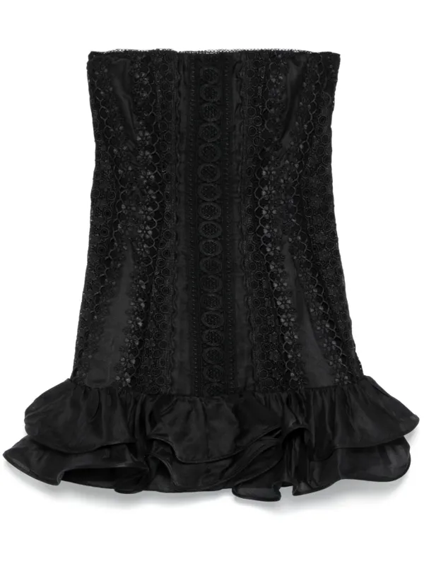 Charo Ruiz Ibiza Pralle Mini Dress | Black | FARFETCH ID