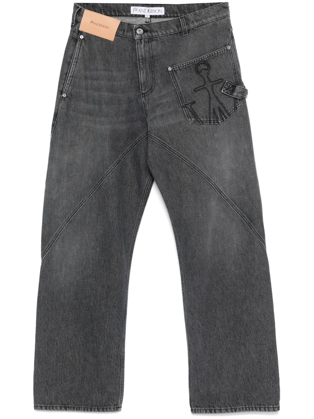 JW Anderson Twisted Workwear jeans - Grey