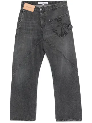 JW Anderson Twisted Workwear Jeans | Grey | FARFETCH