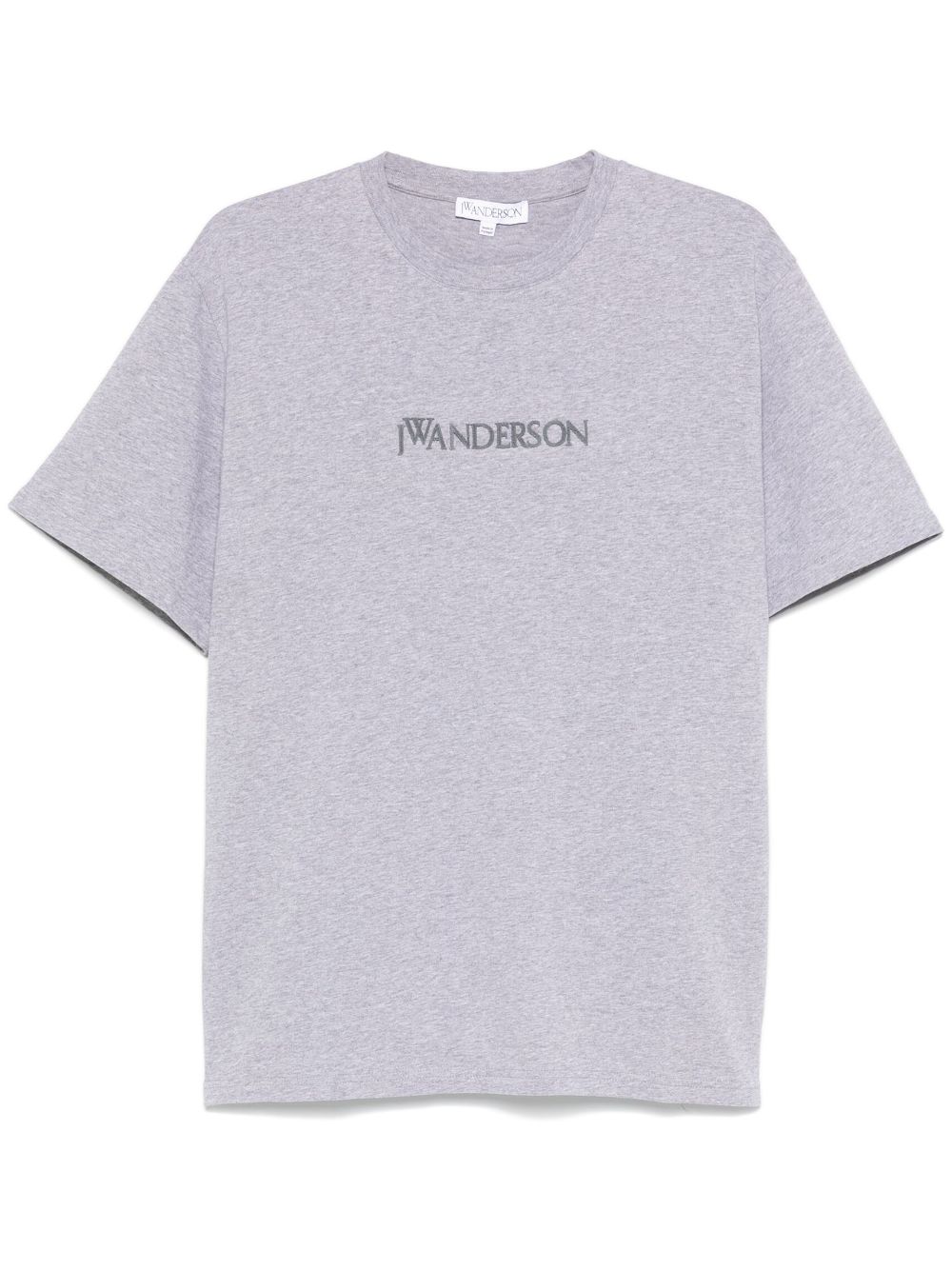 JW Anderson flocked-logo T-shirt - Grey