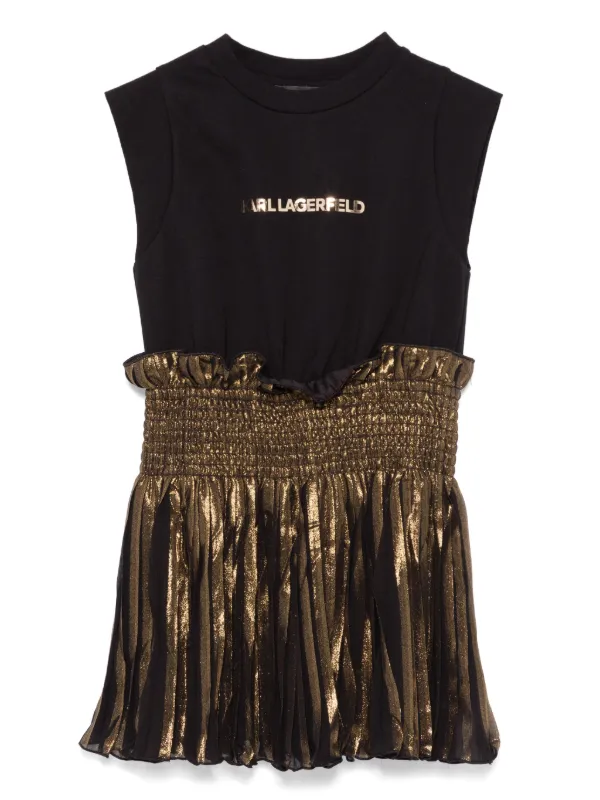 Karl Lagerfeld Kids logo-print Dress | Black | FARFETCH