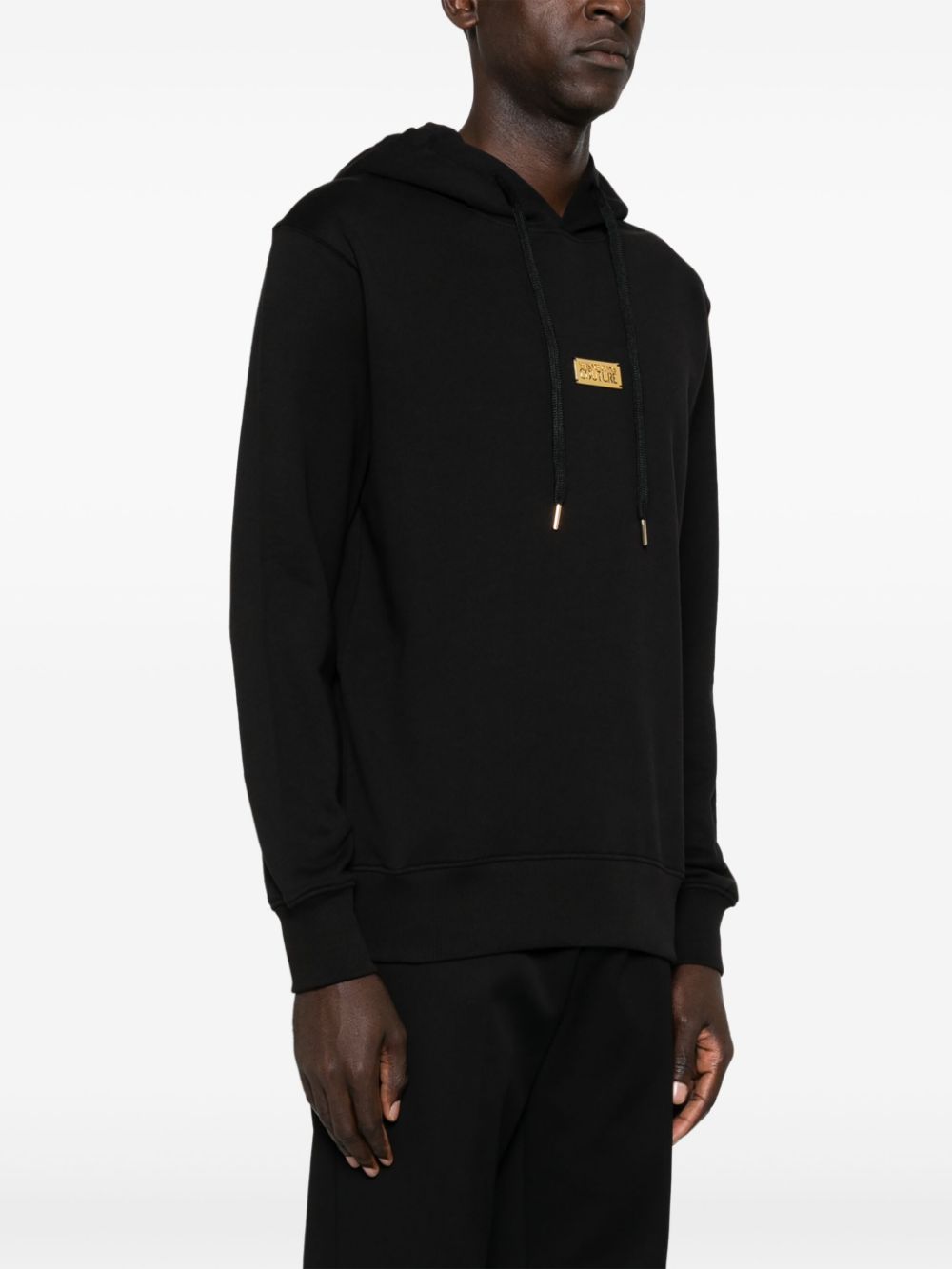 Versace Jeans Couture logo-plaque hoodie Men