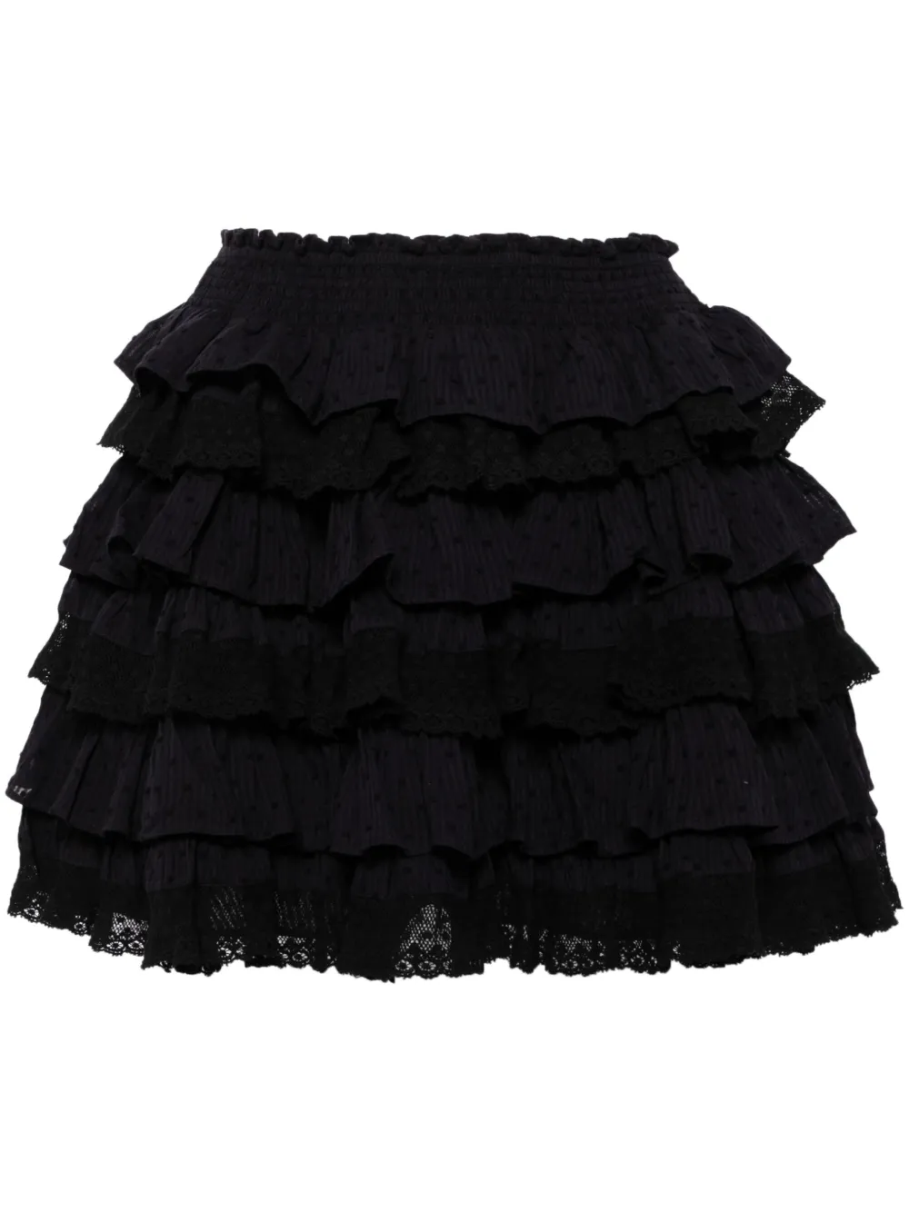 LoveShackFancy Rok met ruches Blauw