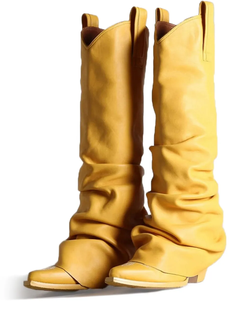 R13 leather comboy boots - Yellow