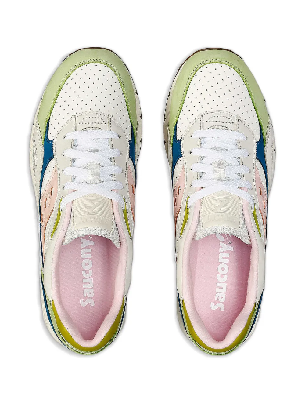 Saucony Shadow 6000 Premium perforated-detailing sneakers Green