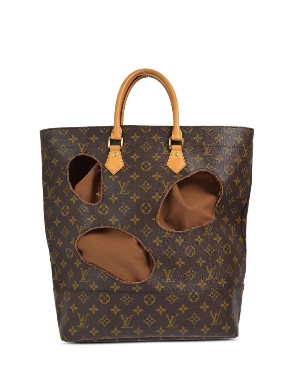 Louis Vuitton Pre-Owned 2014 x Comme Des Garçons Holes tote bag - Brown