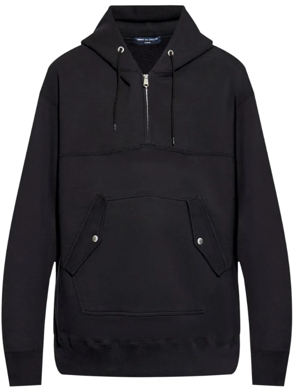Comme Des Garçons Homme Plus Cotton Hoodie | Black | FARFETCH 