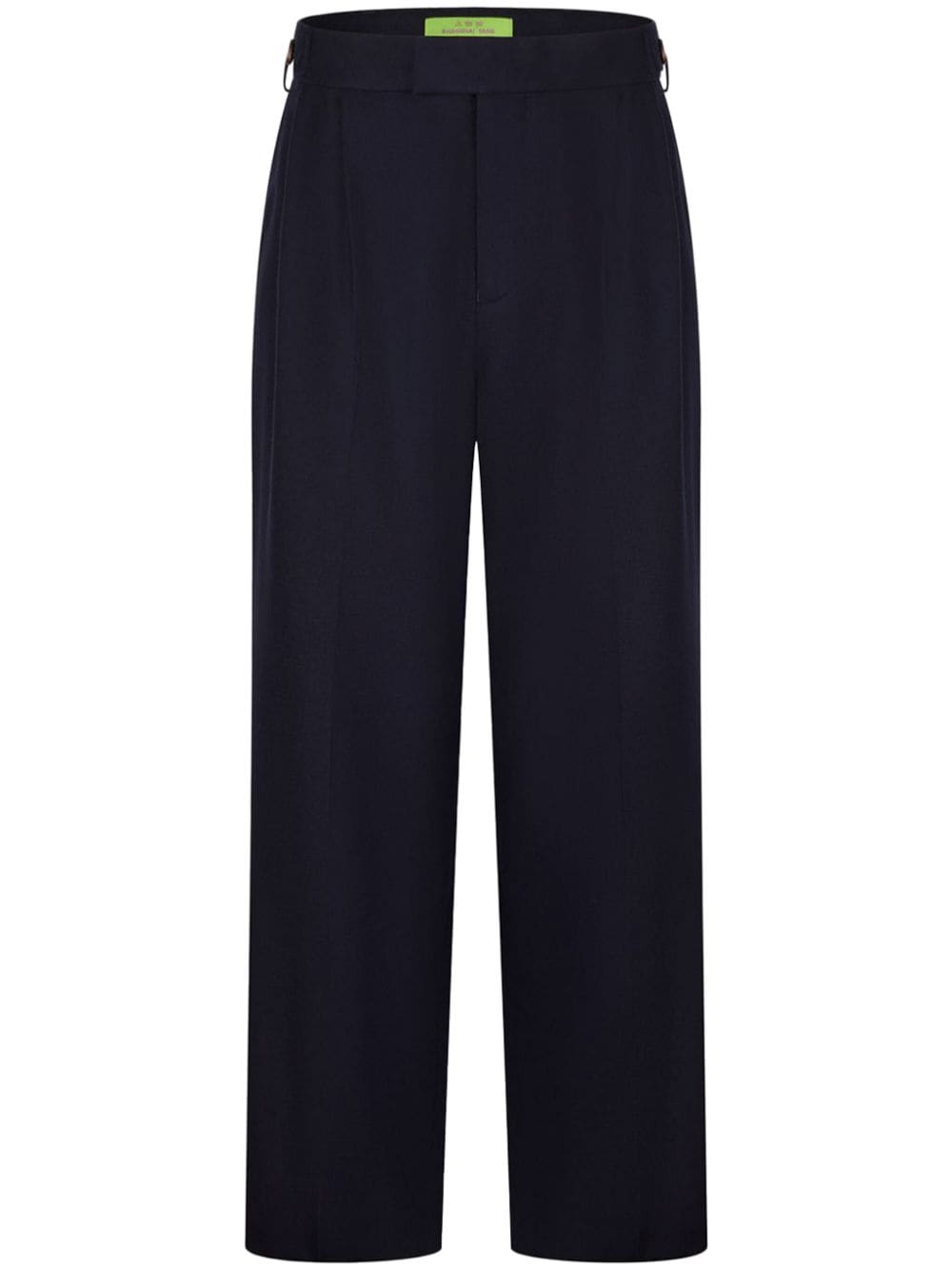 Shanghai Tang pleat-detailing straight trousers - Blu