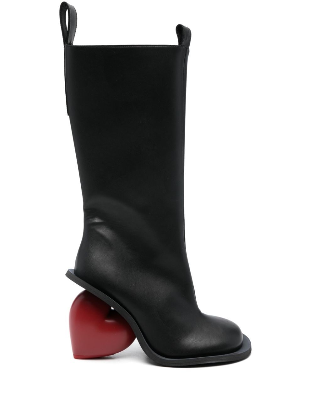 Shop Yume Yume 110mm Love Boots In Black Red