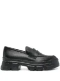 Pollini penny slot loafers - Black