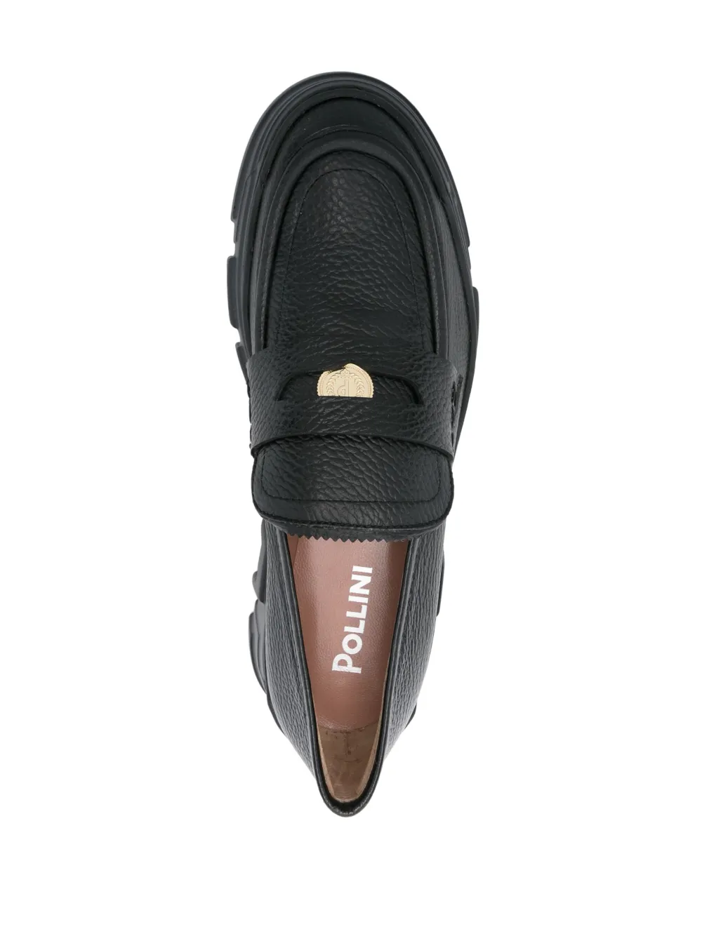 Pollini penny slot loafers Black