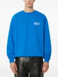 Awake NY embroidered crew-neck sweatshirt - Blue