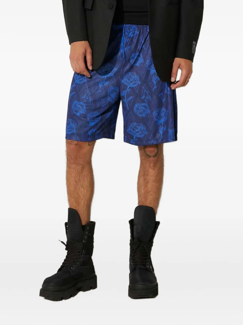 Aries x Umbro floral-print shorts | Blue | Image 1