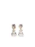 Christian Dior Pre-Owned rhinestone-embellished earrings - Silver