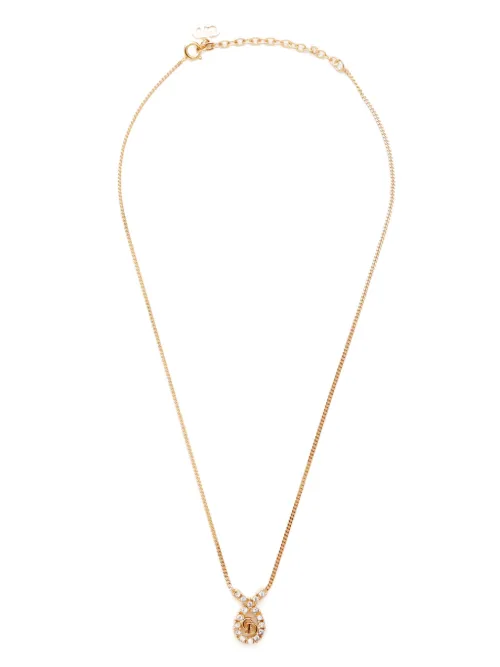 Collier à pendentif logo - Christian Dior Pre-Owned - Modalova