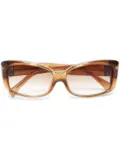 Louis Vuitton Pre-Owned push-lock rectangle-frame sunglasses - Brown