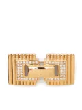 Christian Dior Pre-Owned rhinestone-embellished brooch - Gold