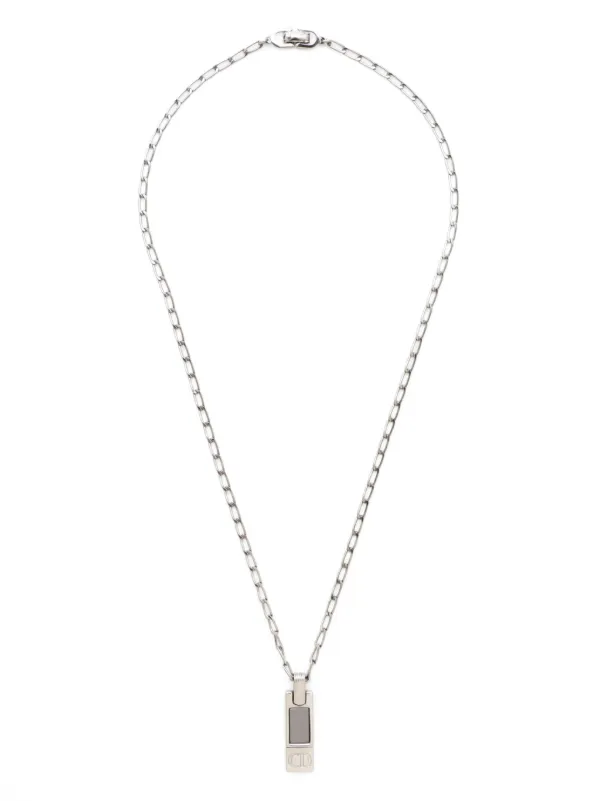 Dior silver necklace hotsell