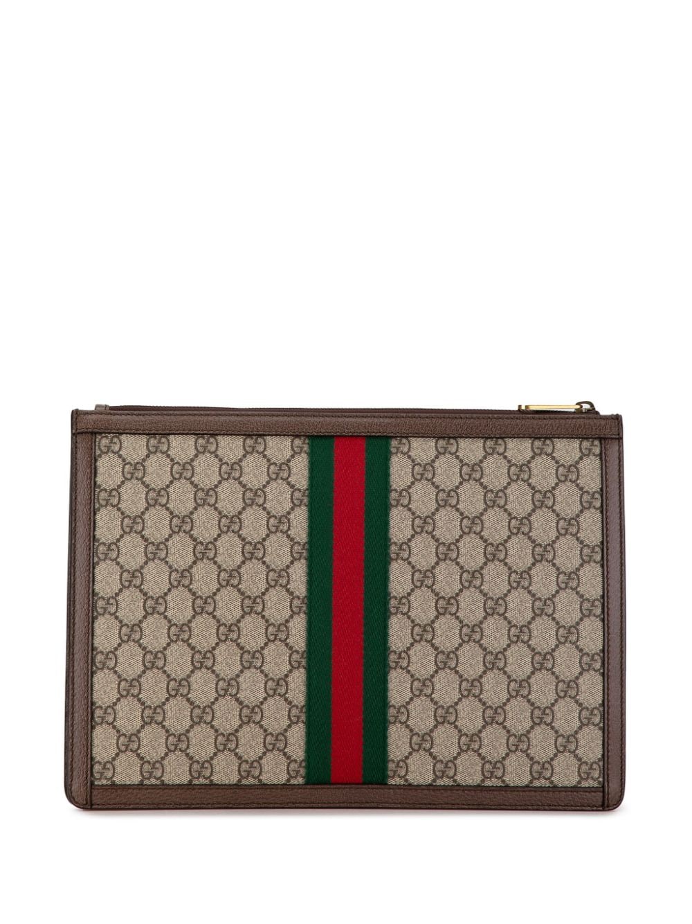 Gucci Pre-Owned 2000-2015 GG Supreme Ophidia clutch - Bruin