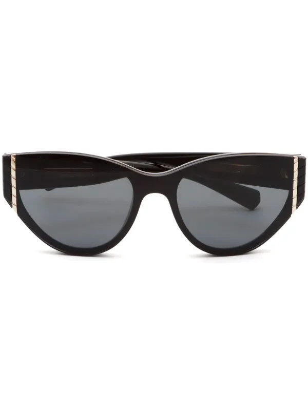 CHANEL Pre Owned CC cat eye Sunglasses Black FARFETCH AO