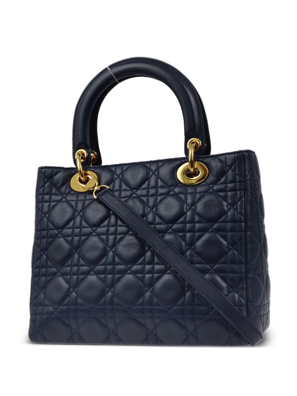 Christian Dior Pre-Owned 1997 Cannage Lady Dior handtas - Blauw