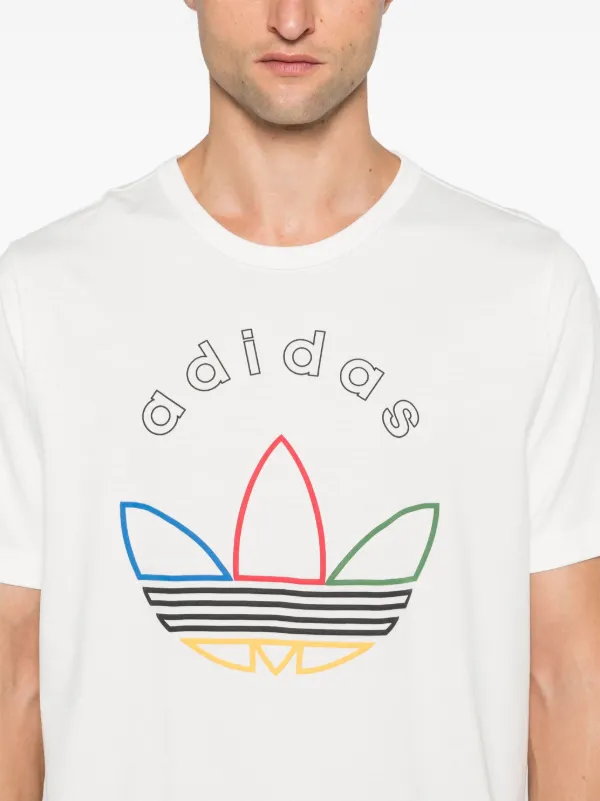 Adidas trefoil logo T shirt White FARFETCH ZA