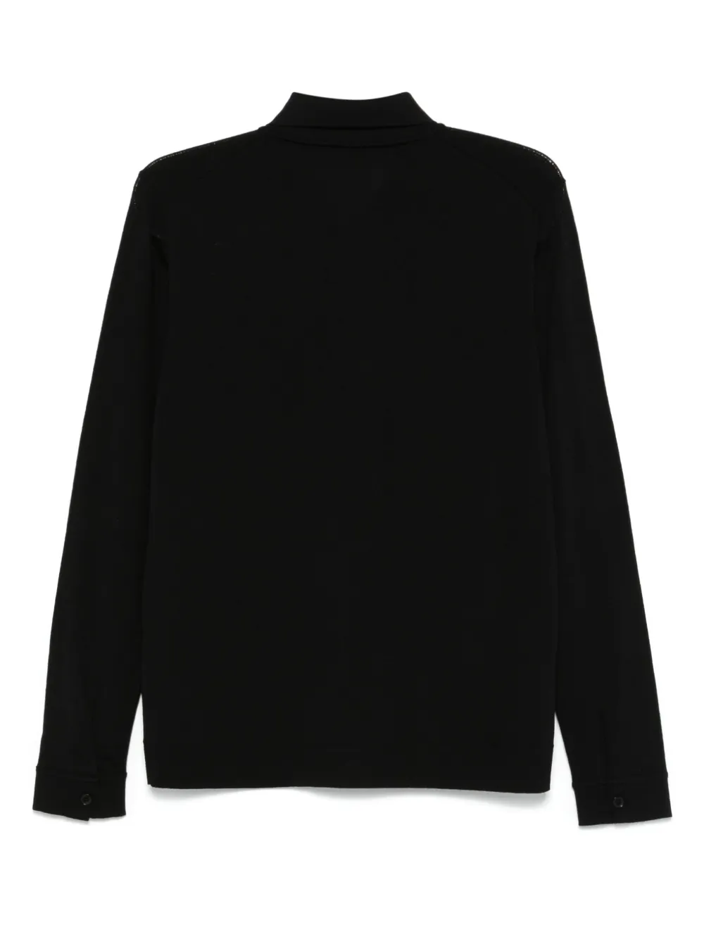 Roberto Collina Poloshirt van merinowol - Zwart