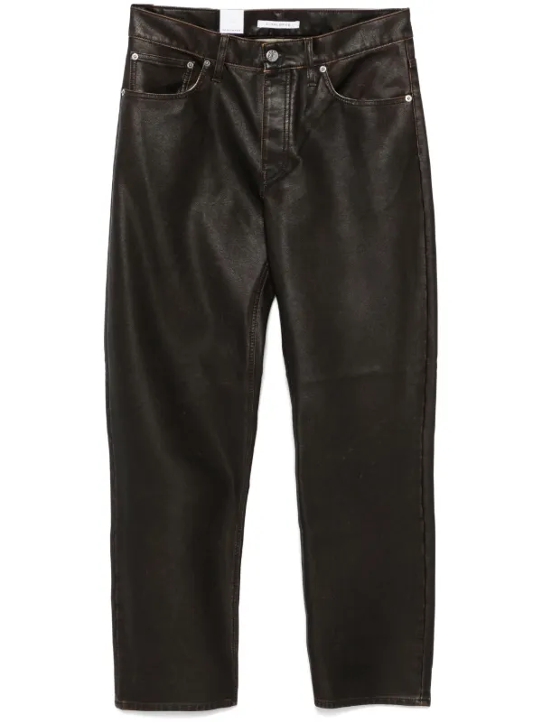 パンツ sunflower leather pants Sunflower Loose Trousers | Brown | FARFETCH