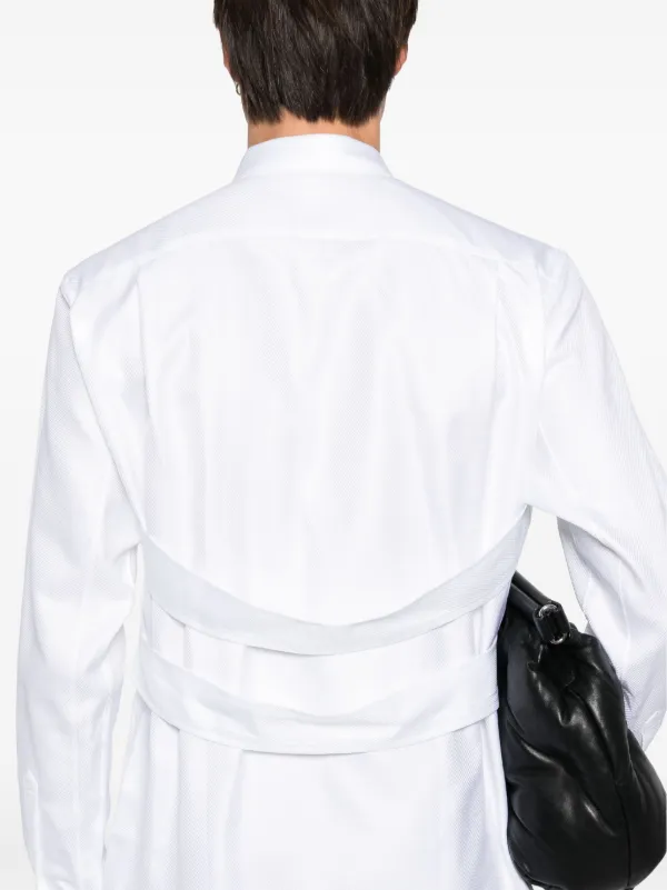 Comme Des Garçons Shirt パターンジャカード シャツ | ホワイト 