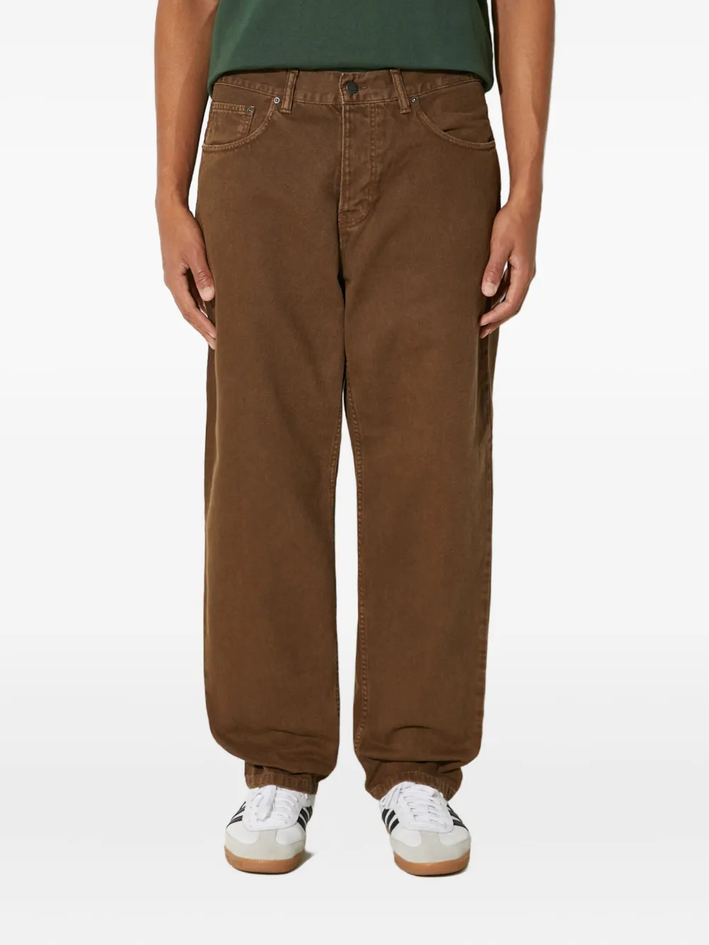 Carhartt WIP logo-patch jeans | Brown | Image 1