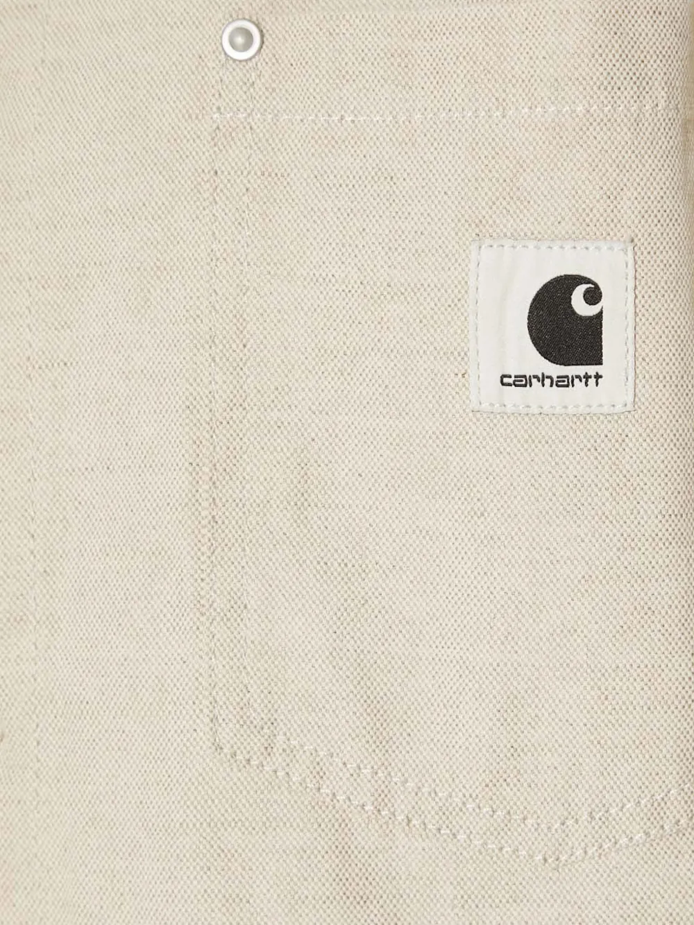 Carhartt WIP Shirtjack met opgestikte zak en knoop Beige