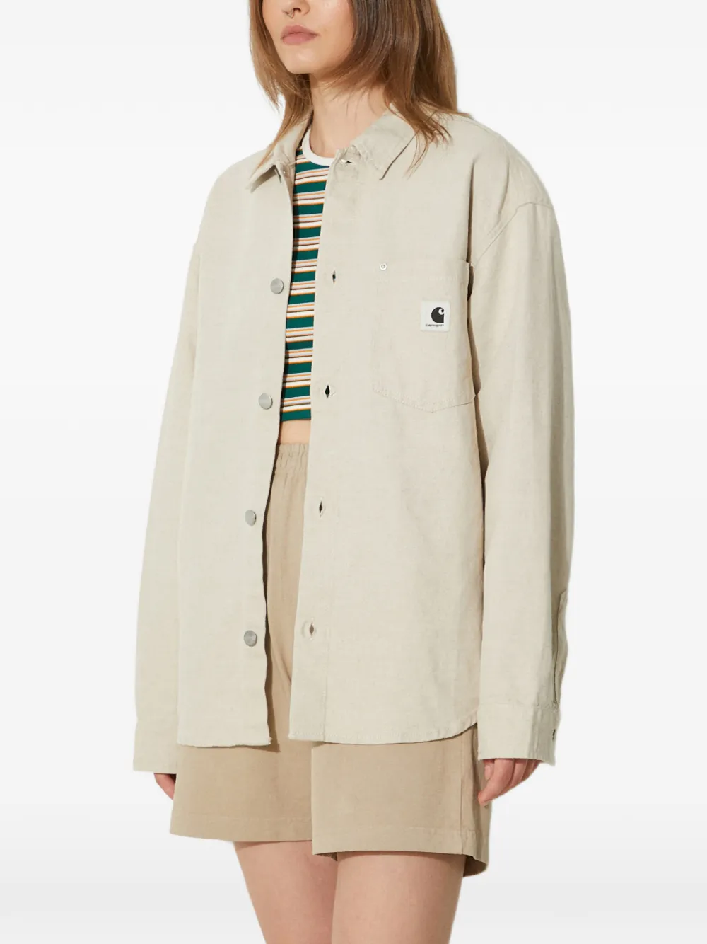  Carhartt Wip Pocket Button Shirt Jacket - Neutrals 
