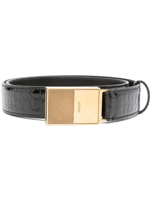 Ceinture à effet peau de crocodile - KHAITE - Modalova