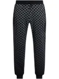 Karl Lagerfeld monogram-pattern track pants - Black