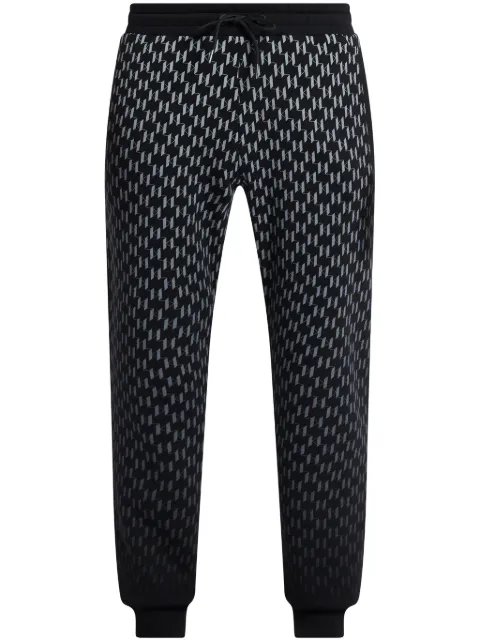 Karl Lagerfeld monogram-pattern track pants 