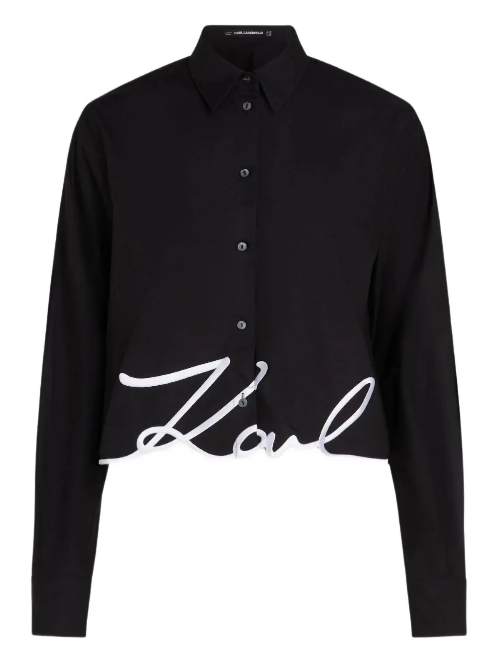 Karl Lagerfeld embroidered shirt | Black | Image 1